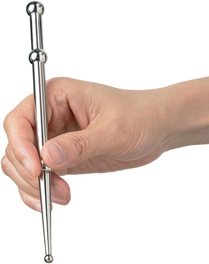 FeelFree Sport Manual Acupuncture Pen, Acupressure Pen & Fascia Stick | Stainless steel massage tool with dual heads for trigger points