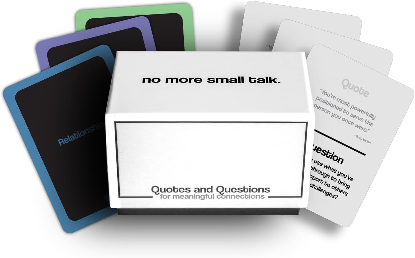 Quotes & Questions for Meaningful Connections - Conversation Card Game by Nicholas John