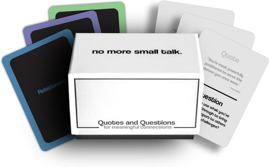 Quotes & Questions for Meaningful Connections - Conversation Card Game by Nicholas John