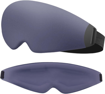 Sleep Mask 3D Contoured Memory Foam Eye Mask, Zero Pressure Light Blocking, Adjustable Breathable for Side Sleepers & Travel，Moonlit Lavender