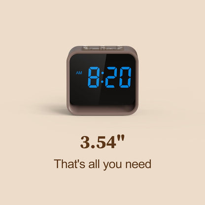 Housbay Wooden Sound Machine Alarm Clock for Bedrooms - Gentle Wake-Up with Birdsong, White Noise for Sleeping, Small Digital Clock for Phone-Free Routine