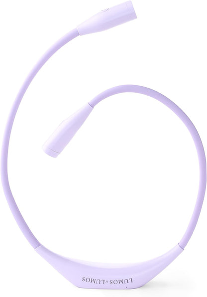 Lumos Knitting Light, Crafter Light Around Neck for Knitters and Crocheters, 3 Colors & Adjustable Brightness. Portable, Wearable, Rechargeable&Long Lasting (White)