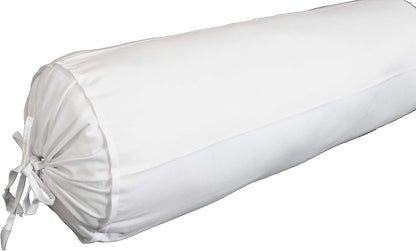 Saffron HANDICRAFTS Cotton 240TC - Bolster Cover Full Round Removable Cover for Neck Roll, Leg Rest,Yoga Practice, Meditation, Bed Sofa Couch (Teal Blue, 8"x24"(20 cm x 60 cm))