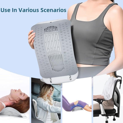 Adjustable Back Stretcher with 4 Level Airbag - Lumbar Support Board & Back Cracker for Spine Relief