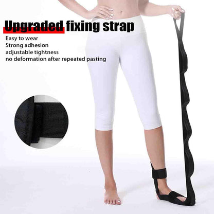 Stretching Strap with Loops and Detachable Foot,Fascia Stretcher,Foot and Calf Stretcher,Increasing Mobility,Foot Leg Stretch Strap for Yoga,Gymnastics,and Flexibility Training