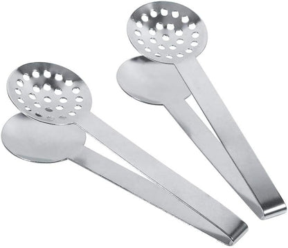 Holder Grip, Multi-use clip 2pcs Tea Bag Tongs, Stainless Steel Squeezer Holder Grip for Kitchen Use