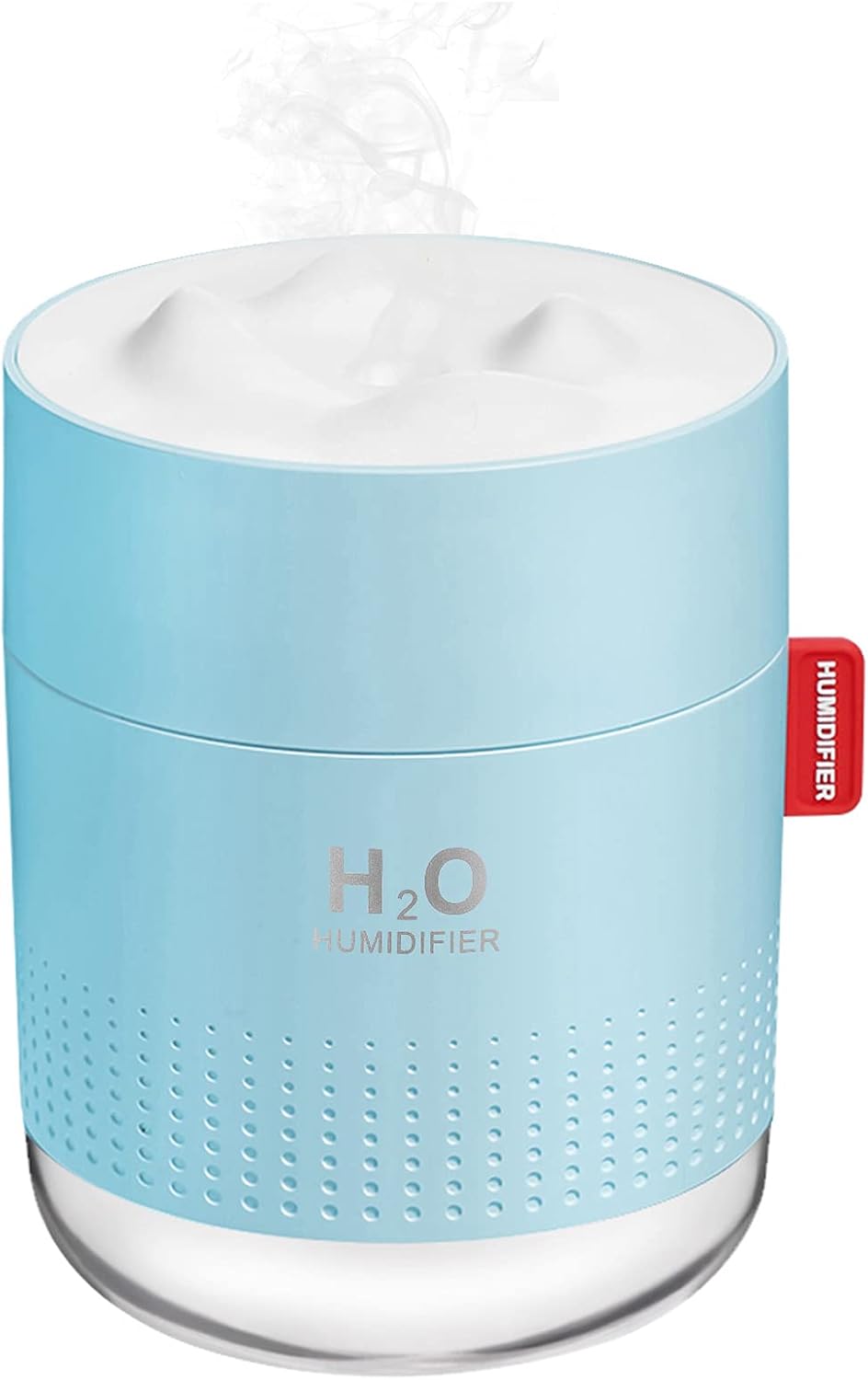 Portable Mini Humidifier, 500ml Small Humidifier for Bedroom Travel, White | USB Personal Cool Mist Humidifier for Baby Room Office Desk Home Plants, Auto Shut-Off, 2 Mist Modes, Super Quiet