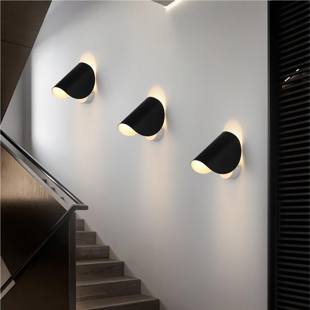 Modern Metal Vanity Wall Mount Light Fixtures Creative Rotatable Hallway Wall Lamps & Sconces G4 Warm Light Mirror Bedroom Wall Sconces for Bedroom Bedside Headboard Living Room T-155(Bianco)