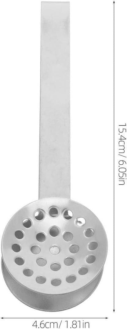 OUNONA 3pcs Tea Bag Squeezer Tongs: Filter Strainer Clip - Tea Squeezer for Loosing Leaf Bags Gripping Ice Cube and Sugar Silver