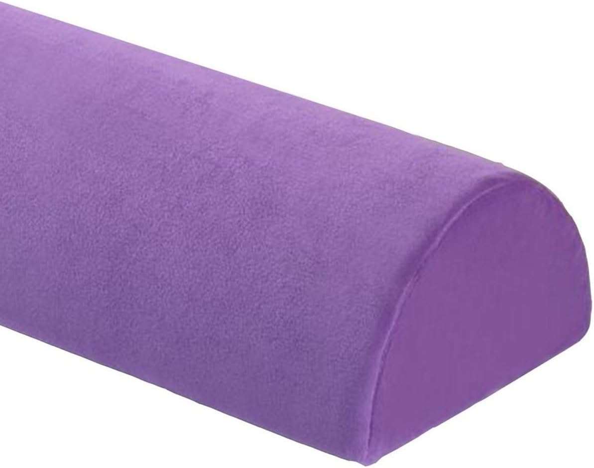Half Moon Bolster Pillow for Legs, Knees, Lower Back and Head, Lumbar Support Pillow for Bed, Sleeping | Semi Roll for Ankle and Foot Comfort - Machine Washable Cover(@10,42x18x10cm/16.5x7x4in)