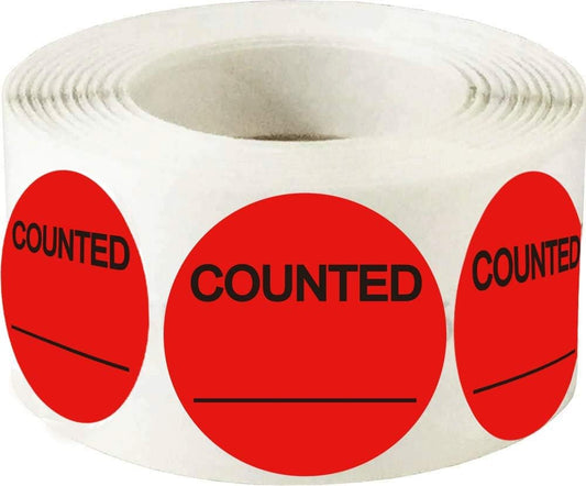 Counted Stickers Counted Inventory Control Label Counted Shipping Labels