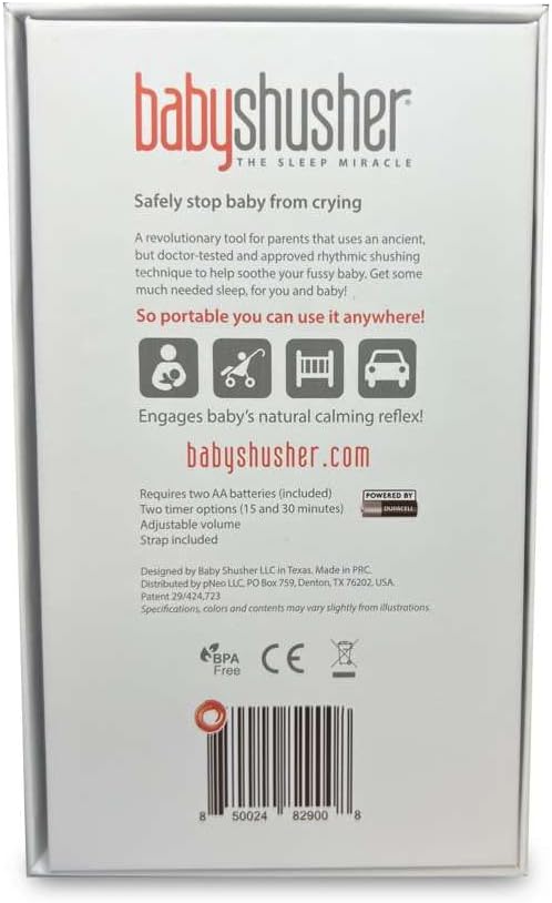Baby Shusher Portable Sound Machine Mom-Like 'Shh!' Sound for Baby, 1 Count