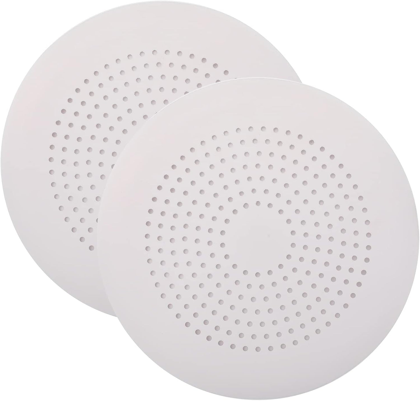 2 Pack Shower Drain Hair Catcher, Silicone Drain Cover with Suction Cup,Shower Drain Protector Drain Strainer Hair Stopper for Kitchen Bathroom Bathtub Sink(New Black 2Pack)