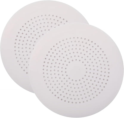 2 Pack Shower Drain Hair Catcher, Silicone Drain Cover with Suction Cup,Shower Drain Protector Drain Strainer Hair Stopper for Kitchen Bathroom Bathtub Sink(New Black 2Pack)
