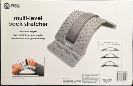 Multi Level Back Stretcher | 3 Adjustable Heights, Foam Center, Spine Protection, Massage Surface