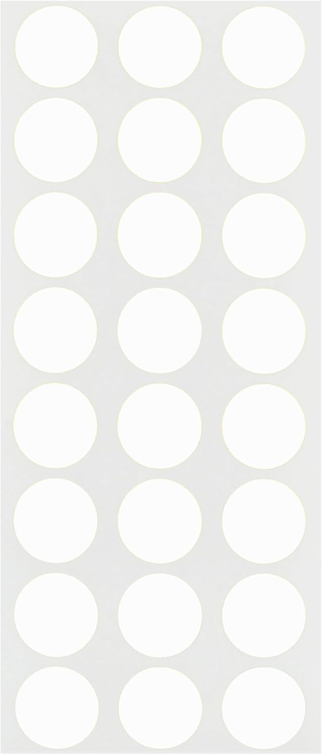 1/2" Removable Dot Stickers, 5 Fluorescent Colors, 1200/Pack | Round Dot Labels in 5 Colors with Writable Matte Paper for Offices, Food Service and Medical Use. Made in USA