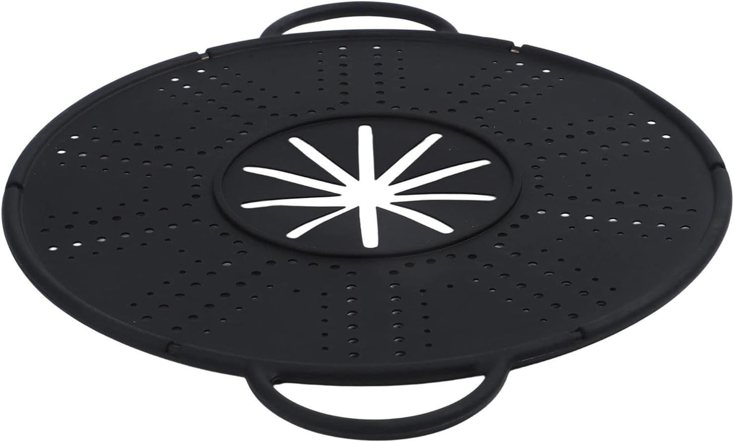 Silicone Spill Stopper Lid Heat Resistant Large Pot Cover Anti Mat with Steam Vent for Boiling Cooking Dishwasher Safe Non Kitchen Utensil Set(white)
