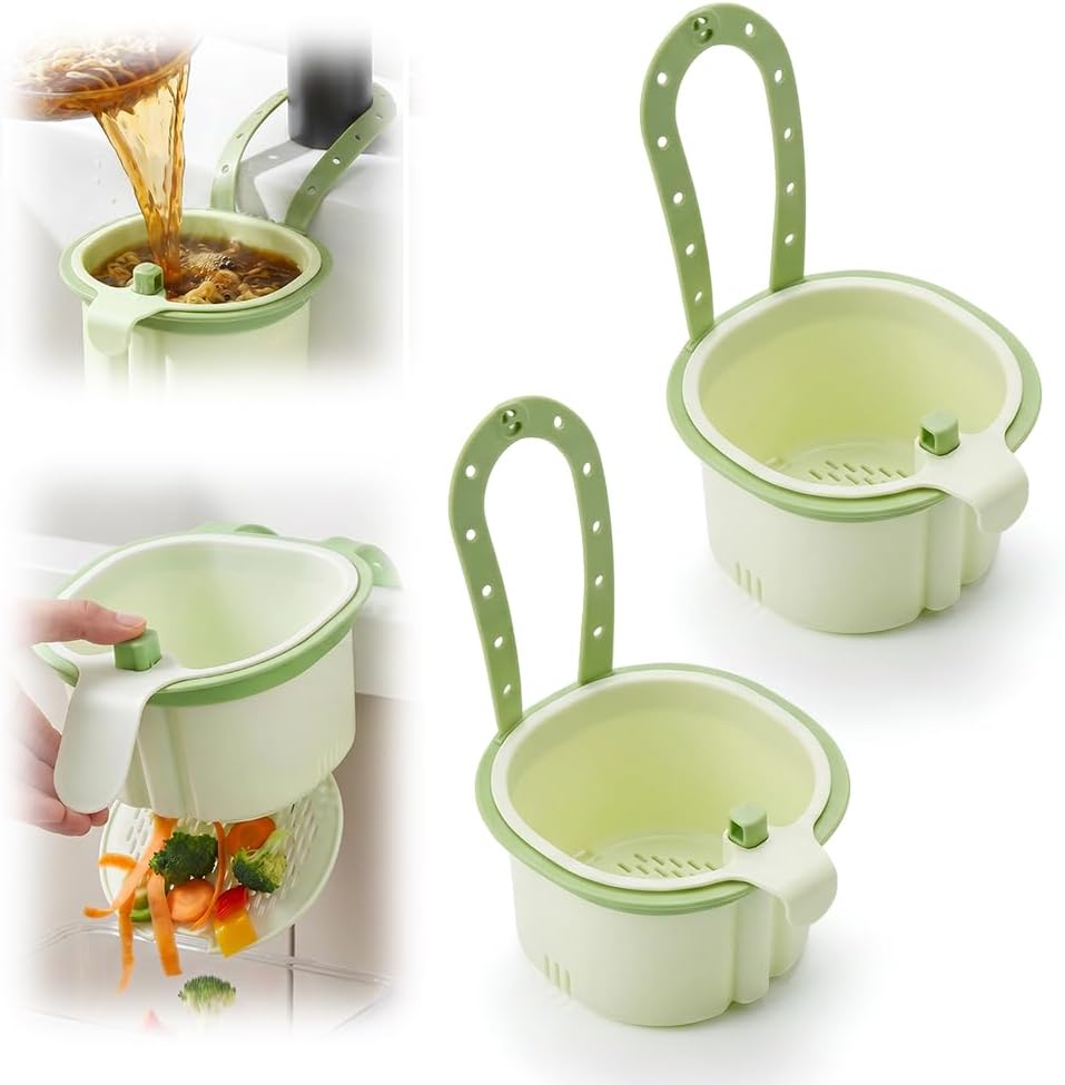 2026 New Cactus Kitchen Sink Strainer Basket, Sink Drain Strainer Self-Cleaning Faucet Hanging Filter Basket, Presses to Release Waste Baskets Cactus Strainers for Residues Separation (Bronw (1PCS))