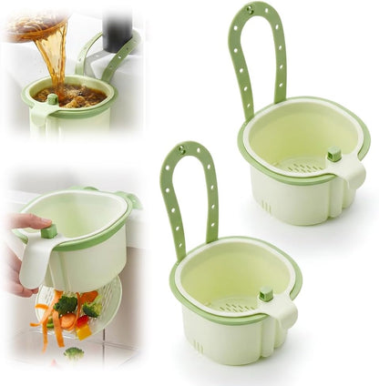 2026 New Cactus Kitchen Sink Strainer Basket, Sink Drain Strainer Self-Cleaning Faucet Hanging Filter Basket, Presses to Release Waste Baskets Cactus Strainers for Residues Separation (Bronw (1PCS))