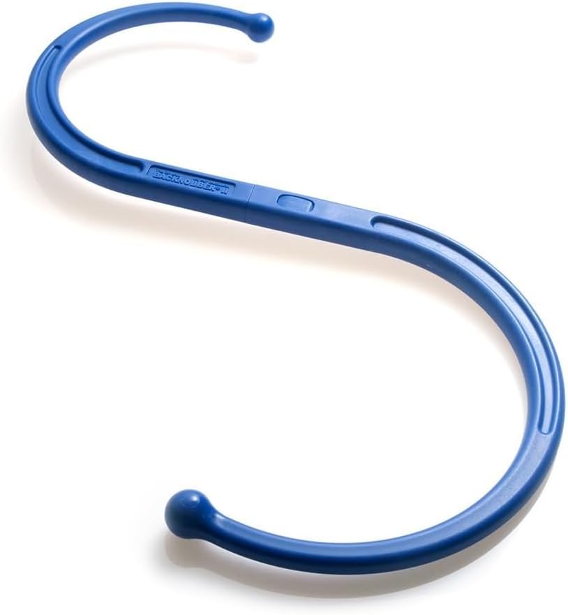 Backnobber II Massager Cane, Cobalt Blue | Deep‑Tissue Self‑Massage Therapy Tool for Neck, Shoulders & Back, Portable, Strong Fiberglass Reinforced Nylon Hook, USA Made