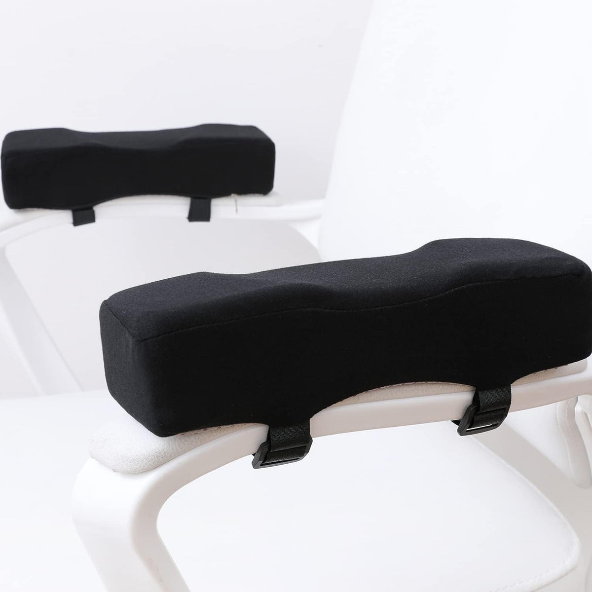 LargeLeaf Chair Armrest Cooling Gel Cushions Elbow Pillow Pressure Relief Office Chair Gaming Chair armrest with Memory Foam armrest Pads 2-Piece Set of Chair