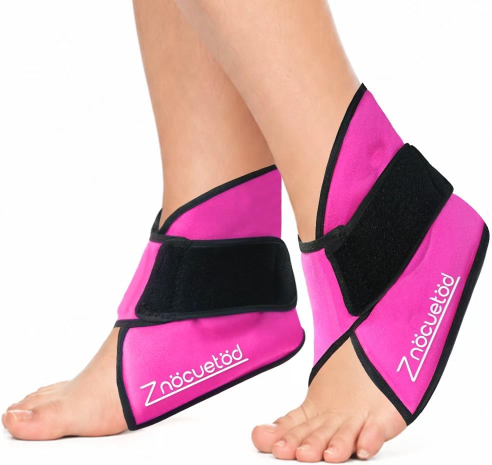 Ankle Ice Pack Wrap for Swelling Foot Heel Pain Relief Reusable Gel-1Pack