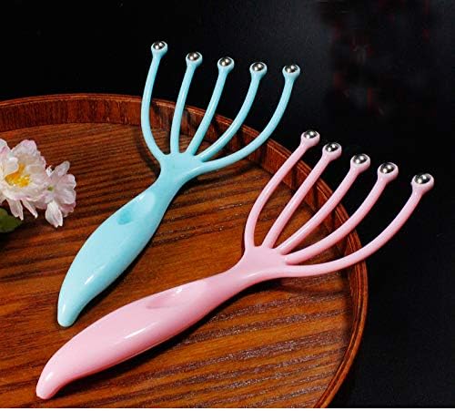 Ryoma Scalp Massager, Protable Hand Held SPA Head Massager for Deep Relaxation & Stress Reduction in The Office Home SPA Father's Day and Mother's Day Gifts Pink+Blue(2-Pack)