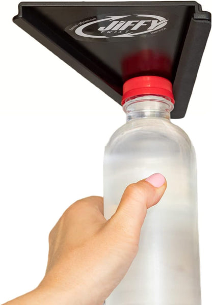 Jar Opener - Effortless Opener for Any Size Bottle or Jar | Mounts Under Cabinet with Industrial Adhesive - Zero Slip Blade Protector - Must Have for Seniors & Arthritis Made In USA