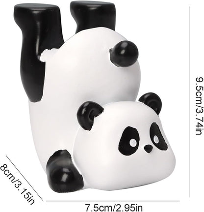 Cute Panda Glasses Display Stand for Nightstand, Funny Decorative Eyeglass Sunglass Holder, Home Office Desk Decoration (Handstand Panda)