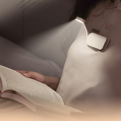 Choudao Rechargeable Book Light, Portable Reading Light,Black | Eye Caring 3 Color Temps, Extremely Long Battery Life, Portable Clip-On Reading Light for Studying