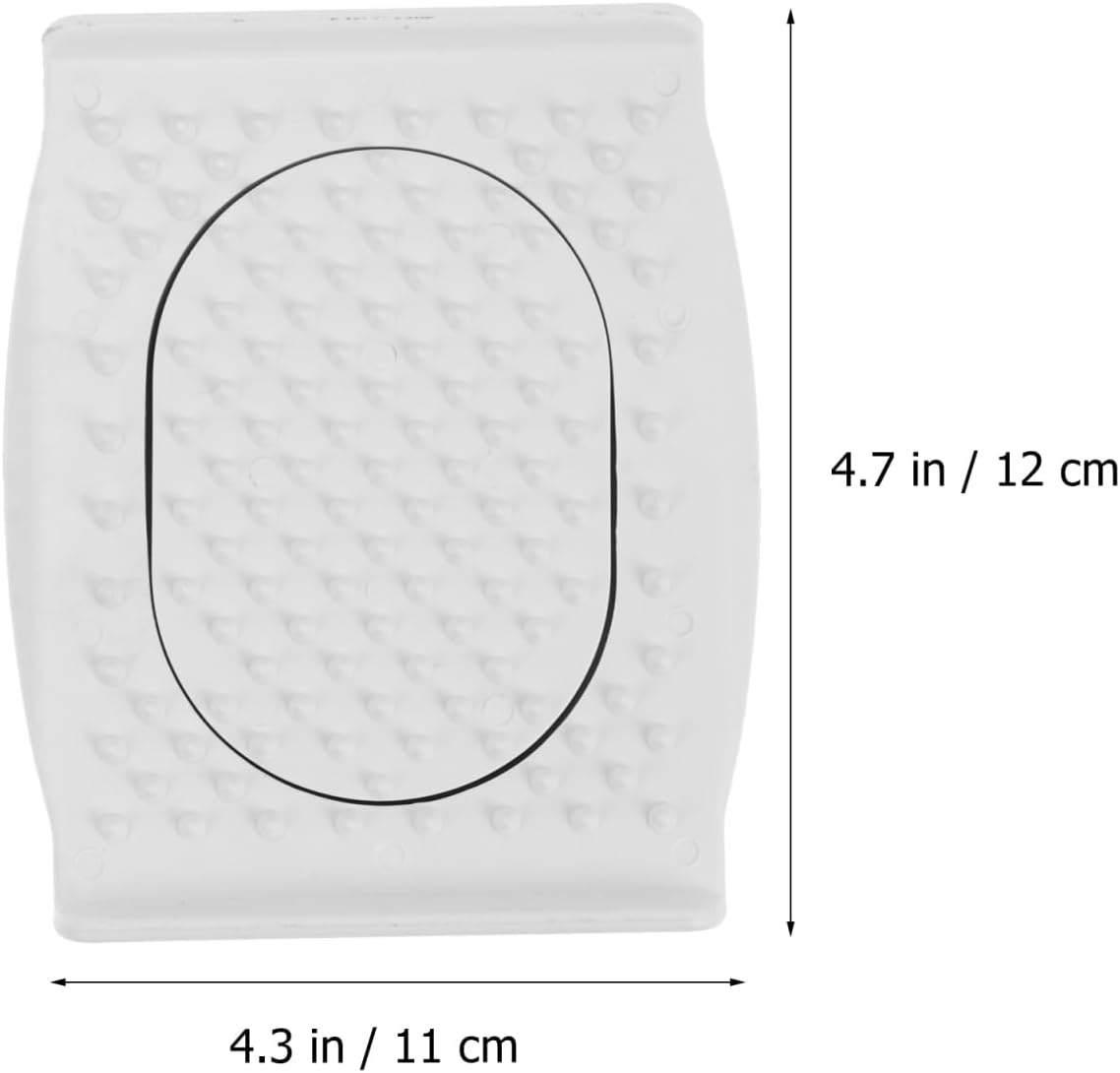 Hemoton Food Safety Holder for Mandoline Slicer Set of 2 Plastic Finger Guard for Vegetable Cutting and Grating Kitchen Gadgets 3.74X2.95X1.18In