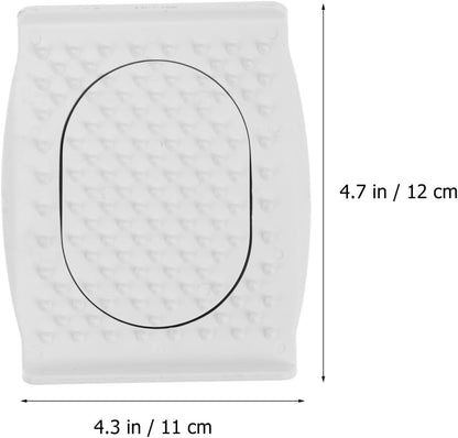 Hemoton Food Safety Holder for Mandoline Slicer Set of 2 Plastic Finger Guard for Vegetable Cutting and Grating Kitchen Gadgets 3.74X2.95X1.18In