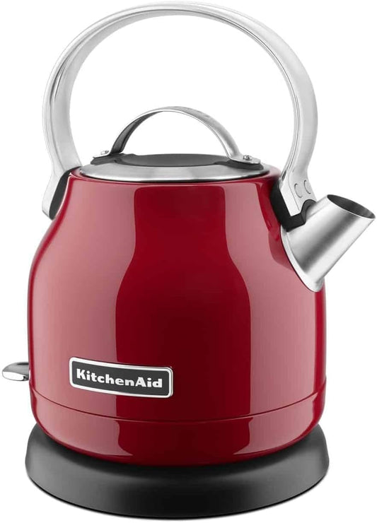 KitchenAid 1.25L Electric Kettle KEK1222, Empire Red | Removable Lid for Easy Filling, Stainless Steel Design, Convenient Pouring Spout, Compact Design