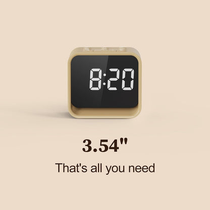 Housbay Wooden Sound Machine Alarm Clock for Bedrooms - Gentle Wake-Up with Birdsong, White Noise for Sleeping, Small Digital Clock for Phone-Free Routine