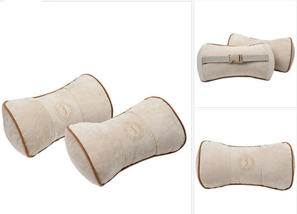 ALIBO Airplanes Travel Pillow Firm Chairs Cushion Auto Car Curve Neck Headrest Recliners Back Supports with Adjustable Elastic Strap 1 Piece