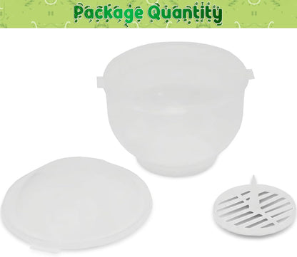 Home-X Lettuce Keeper - BPA-Free Lettuce Keeper for Refrigerator to Keep Salads and Vegetables Fresh - 7" x 8" Lettuce Crisper with Drainage Reservoir - Clear See-Through Vegetable and Fruit Crisper