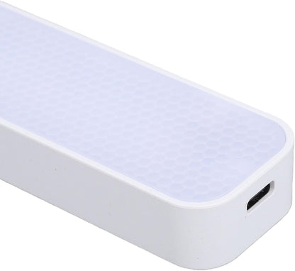 Diydeg Light Bar, Rechargeable Magnetic Under Cabinet Lighting with 3 Color Temperature, Touch Control Wireless Motion Sensor Light for Kitchen, Wardrobe, Stairs and Bed (White)