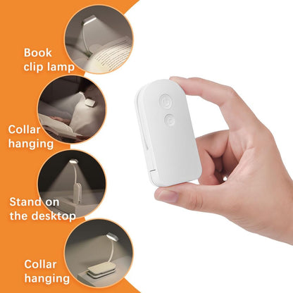 Book Light, Rechargeable on Reading Light, Eye Caring 3 Color | 3 Colors, Dimming Brightness, Lightweight, USB Rechargeable