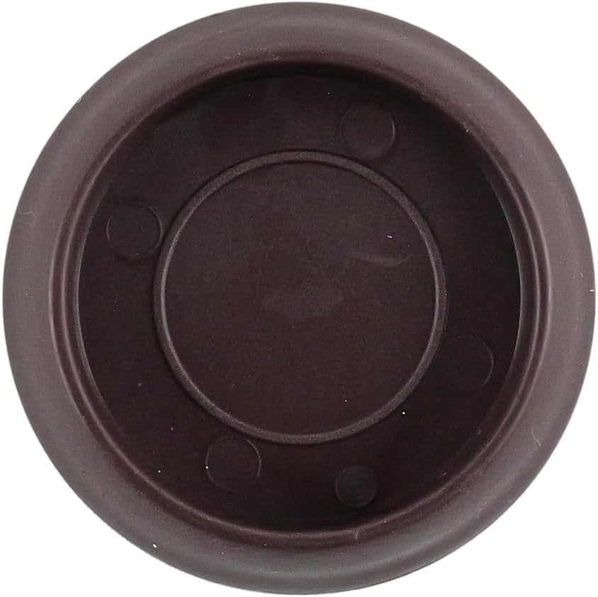 SoftTouch 1-1/4" Round Reusable Furniture Caster Cups for Couches, Chairs, Tables on Carpet or Hard Surfaces, Furniture Wheel Caster Cups with Vinyl Base, Set of 4, Brown