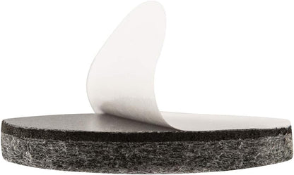 SoftTouch 1.5" Round Reusable Felt Furniture Sliders for Hard Surfaces, Noise-Reducing Adhesive Furniture Moving Pads for Beds, Sofas, Dressers, Set of 24, Beige