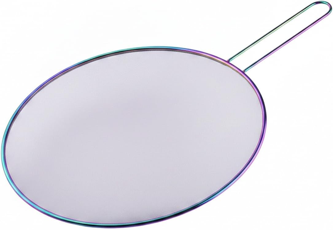 Stainless Steel Splatter Screen for Frying Pan, 13 Inch Mesh Oil Guard to Keep Stovetop Clean (1 Piece)