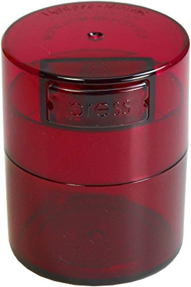 Minivac - 10g to 30 grams Airtight Multi-Use Vacuum Seal Portable Storage Container for Dry Goods, Food, and Herbs - Green Clear