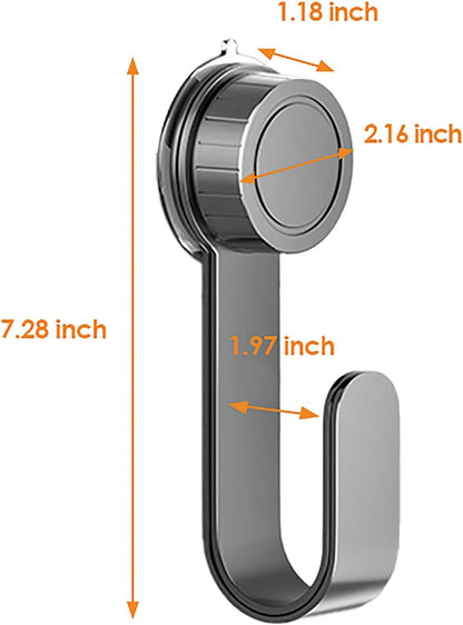 2 PCS Adjustable Pot Lid Holder, No Drill Adhesive Mount, Pot Lid Organizer for Cabinet Door/Wall Mounted, Fits 6-14" Lids