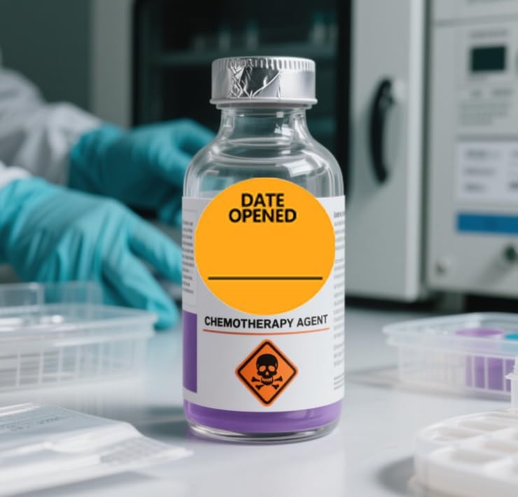 Date Opened Stickers,1.25 Inches Medication Instruction Labels,1000 Pcs