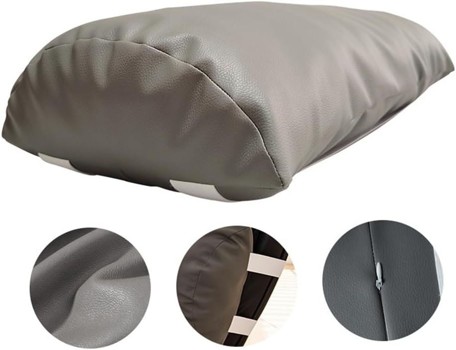 Leg Pillow for Recliner & Couch - Bolster Foot Rest Pillow, Half Moon Shape Multi-Purpose Leg Elevation Pillow for Bed, Sofa, Chair - Knee Pillow for Back Sleeping & Comfortable Foot Cushion (Grey)