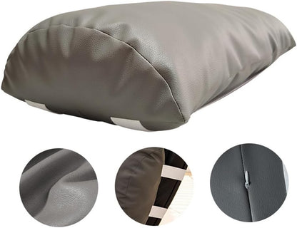 Leg Pillow for Recliner & Couch - Bolster Foot Rest Pillow, Half Moon Shape Multi-Purpose Leg Elevation Pillow for Bed, Sofa, Chair - Knee Pillow for Back Sleeping & Comfortable Foot Cushion (Grey)