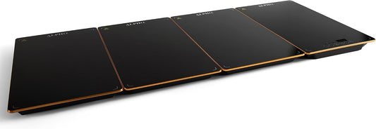 Alpha Living GW-P4 Food Warming Mat – Tempered Glass Top Warming Tray Food Warmers for Parties Buffet – 3 Heat Settings – Child Lock and Timer Functions – Anti-Slip Feet