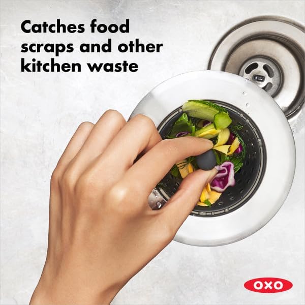OXO Good Grips Silicone Sink Drain Strainer, Kitchen Sink Stopper | OXO Good Grips Silicone Sink Drain Strainer, Kitchen Sink Stopper