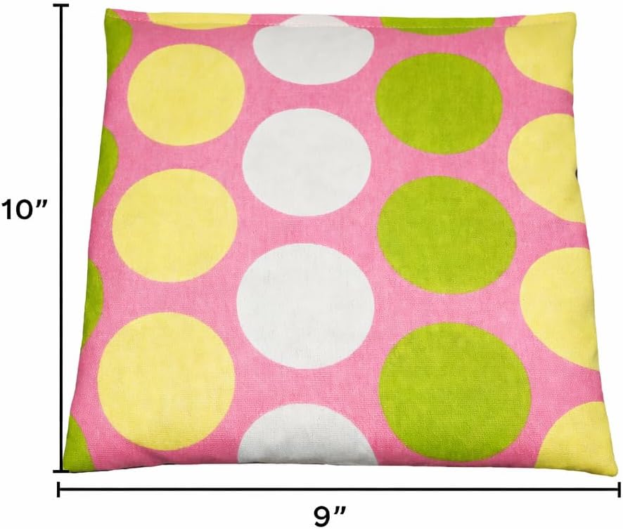 Heating Pad Corn Filled. Natural Heat Therapy for Lower Back, Neck, Shoulders, Cramps. Pain and Stress Relief Heated Wrap. (Flowers)