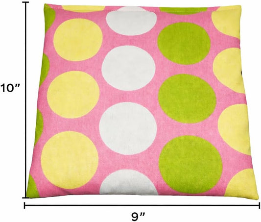 Heating Pad Corn Filled. Natural Heat Therapy for Lower Back, Neck, Shoulders, Cramps. Pain and Stress Relief Heated Wrap. (Flowers)